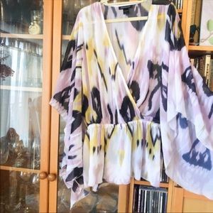 Ashley Stewart Floral blouse plus size